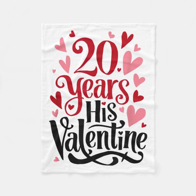 Manta Polar 20 Years His Valentine _ Anniversary Couples Valen (Anverso)