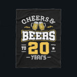 Manta Polar 20Th Birthday Cheers And Beers Birthday<br><div class="desc">20Th Birthday Cheers And Beers Birthday</div>