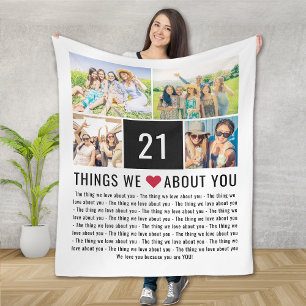 Manta Polar 21 cosas que amamos de ti   21 cumpleaños