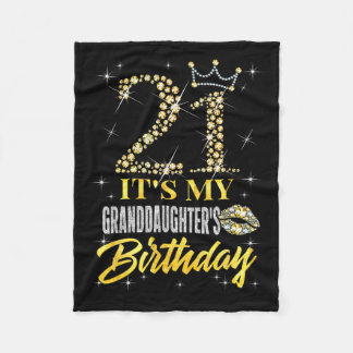 Manta Polar 21 Its My Granddaughters Birthday Crown Happy 21 Y