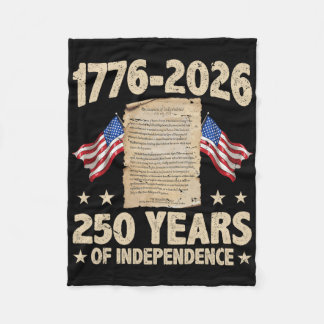 Manta Polar 250 Años Americanos De Independencia 1776 2026 Us 