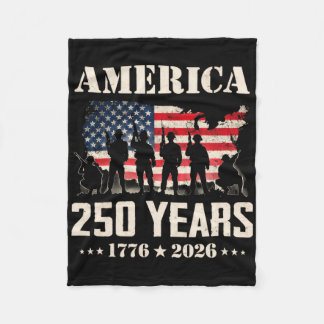 Manta Polar 250 Años Bandera Americana Usa 250 Aniversario Pat