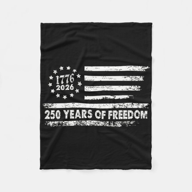 Manta Polar 250 Años De Libertad 1776 2026  (Anverso)