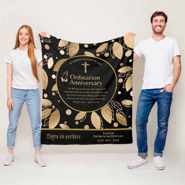 Manta Polar 25.º 50 Aniversario de CUALQUIER Ordenación Sacerd (In situ)