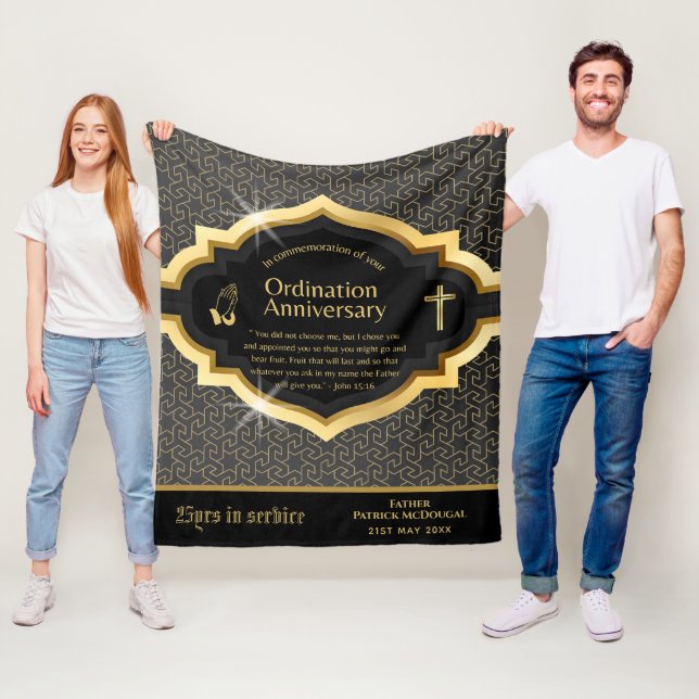 Manta Polar 25.º 50 Aniversario de CUALQUIER Ordenación Sacerd (In situ)