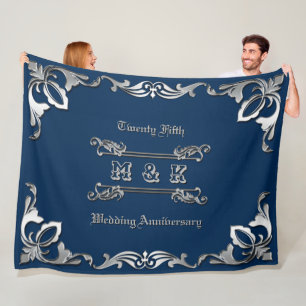 Manta Polar 25to Plata clásica de la cubierta de libro del