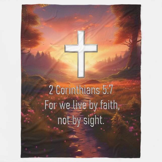 Manta Polar 2 Corintios 5:7 (Anverso)