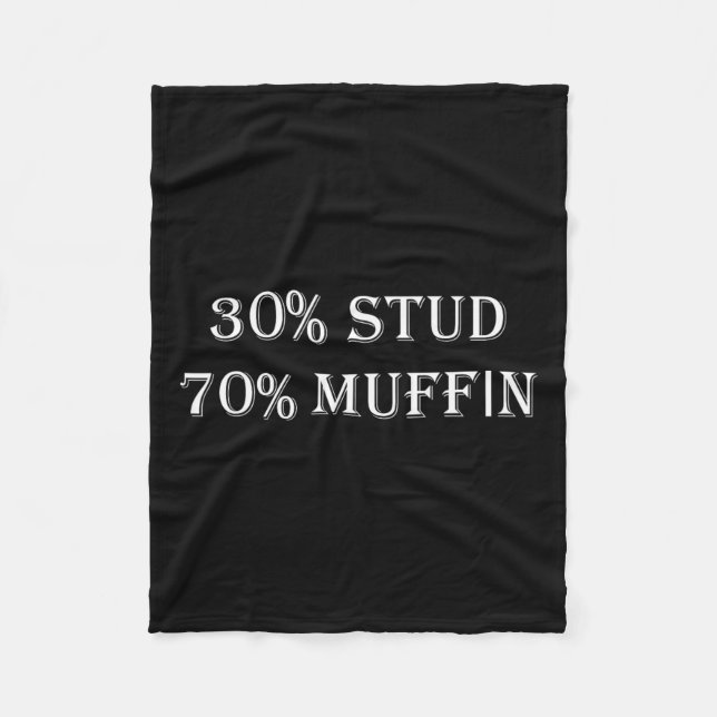 Manta Polar 30% Stud 70% Muffin Funny Valentine Sayings (Anverso)