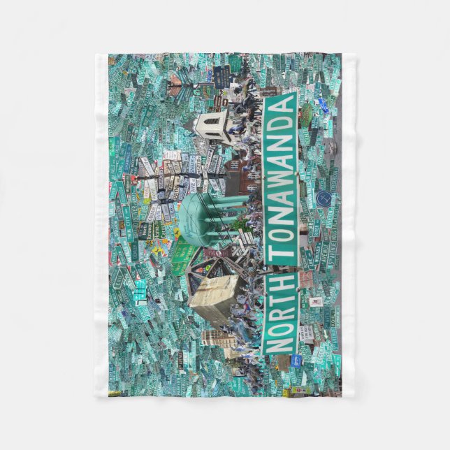 Manta Polar 30x40 Fleece Blanket - Streets of NT  (Anverso)