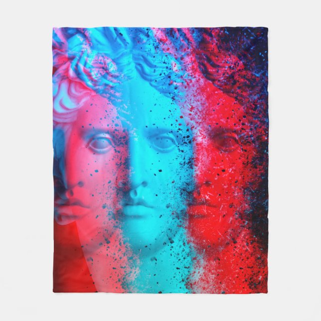 Manta Polar 3.ª anaglyph. Covid-mutantes. David Apollo. G (Anverso)