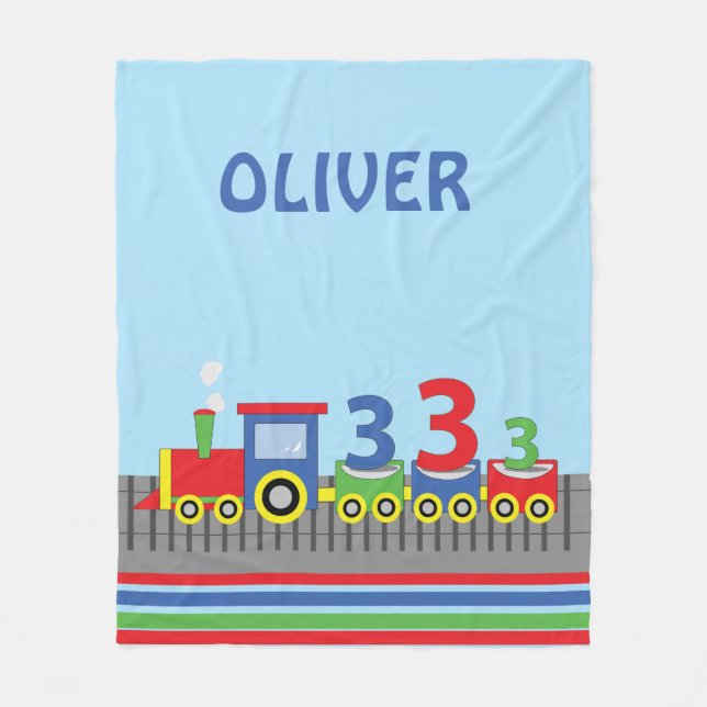 Manta Polar 3.ᵉʳ nombre de personalización del tren de cumplea (Anverso)