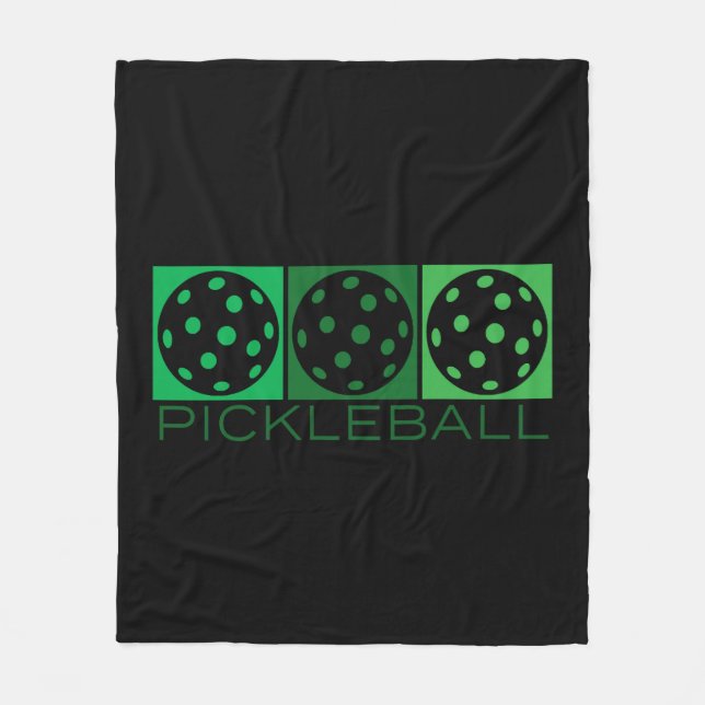 Manta Polar 3 Bolas de Pollo Verdes transparentes (Anverso)