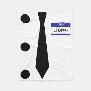 Manta Polar 3 Hole Punch Jim Costume Camiseta Fácil Halloween