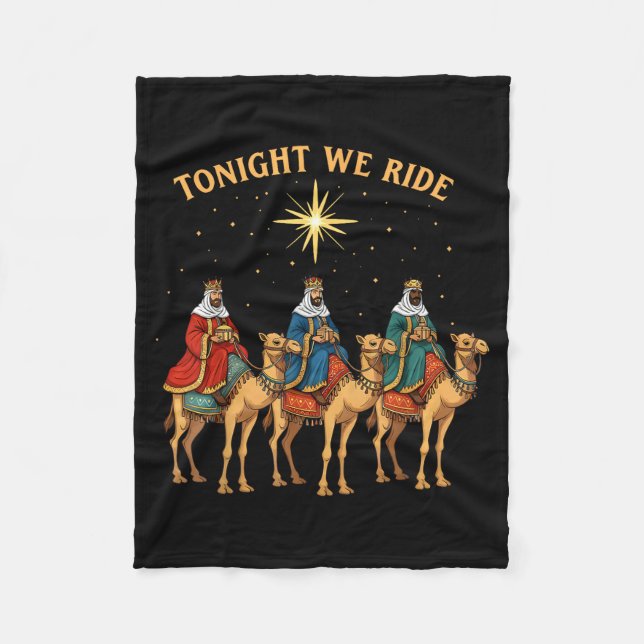 Manta Polar 3 Wise Men Tonight We Ride Christmas  (Anverso)