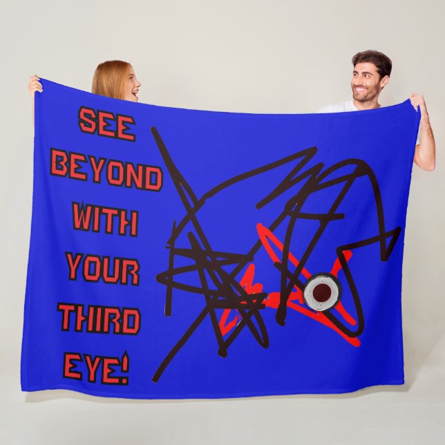 Manta Polar ¡3D TERCERA COSAS DE OJOS Fleece Blanket! (In situ)
