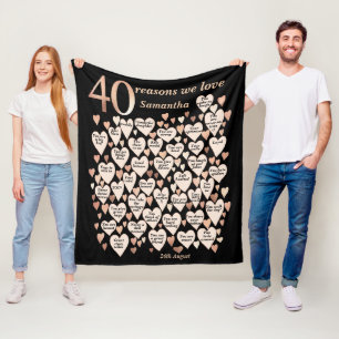 Manta Polar 40.º cumpleaños 40 razones por las que te queremos