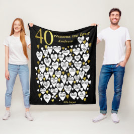 Manta Polar 40.º cumpleaños 40 razones por las que te queremos