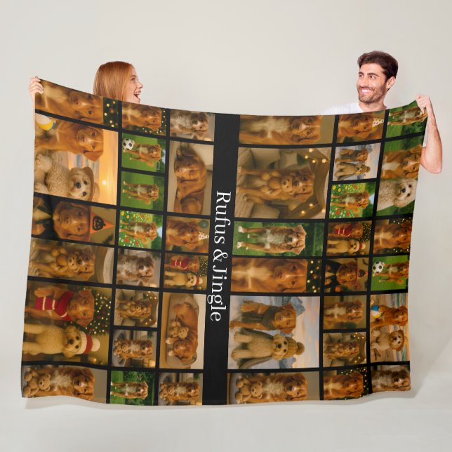 Manta Polar 40 Photo Collage Template And Text Personalized (In situ)