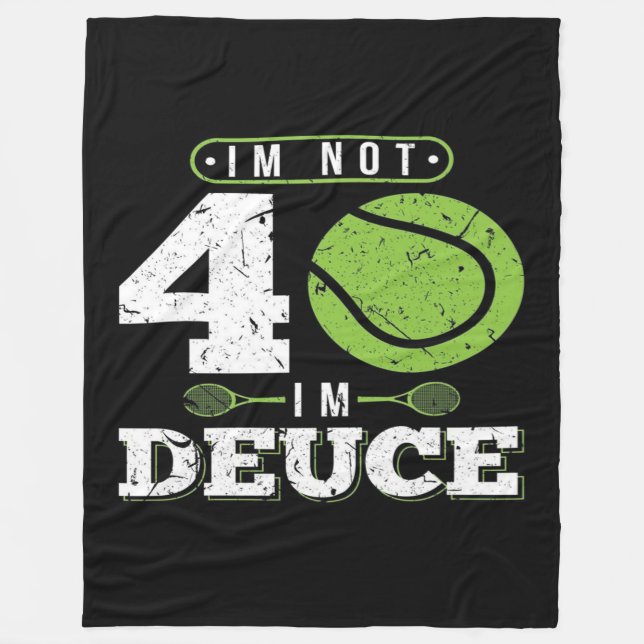 Manta Polar 40th Birthday Gift Tennis Blanket (Anverso)