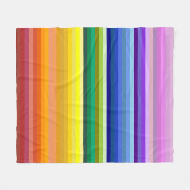 Manta Polar 42 Rayos Espectro Arcoiris (Frente (Horizontal))