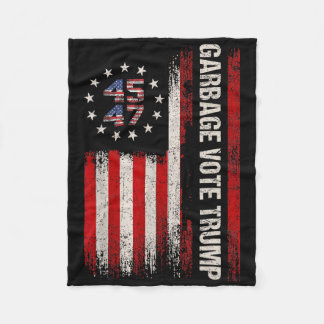 Manta Polar 45 47 Trump 2024 Elección Bandera Americana Garge