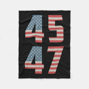 Manta Polar 45 47 Trump Vintage Retro Estados Unidos Bandera 2