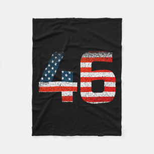 Manta Polar 46 Joe Biden 46º presidente 2020 Bandera estadouni