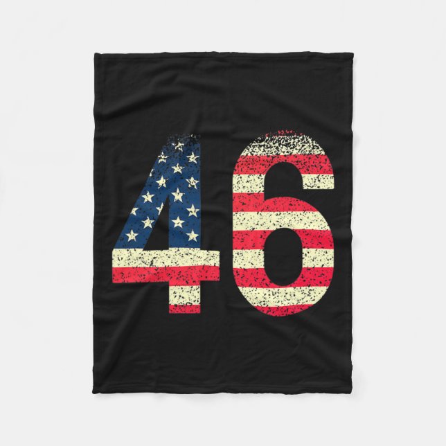 Manta Polar 46 Joe Biden 46 Eligido Bandera Americana 2020 (Anverso)