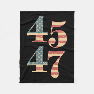 Manta Polar 47 Trump 2024: Bandera de época apoya a Trump 45 4