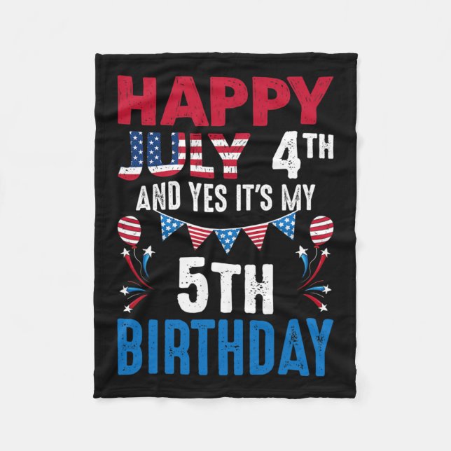 Manta Polar 4.º y sí, es mi 5.º patriotero estadounidense (Anverso)