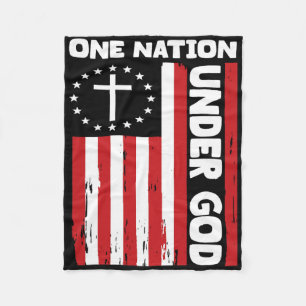 Manta Polar 4 De Julio Bandera Patriótica Cristiana Una Nación