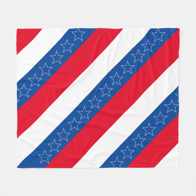 Manta Polar 4 de julio/verano patriótico (Frente (Horizontal))