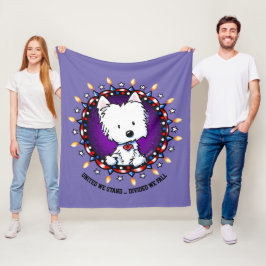 Manta Polar 4 de julio - Westie Fleece Blanket