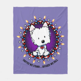 Manta Polar 4 de julio - Westie Fleece Blanket