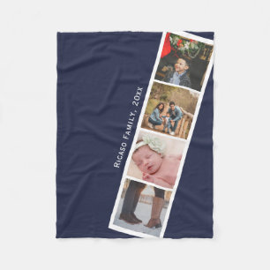 Manta Polar 4 Estilo de cuerpo fotográfico azul personalizado