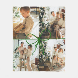 Manta Polar 4 Foto Lazo de cinta envolvente Navidad Familia