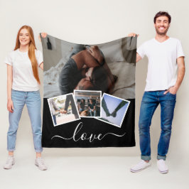 Manta Polar 4 Fotos Amor Personalizado