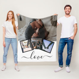 Manta Polar 4 Fotos Amor Personalizado