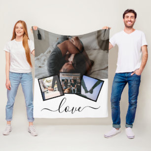 Manta Polar 4 Fotos Amor Personalizado