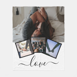 Manta Polar 4 Fotos Amor Personalizado