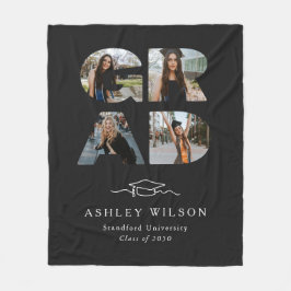 Manta Polar 4 Graduación en negro con guión gráfico