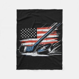 Manta Polar 4th Of July Ice Hockey Stick Puck Us Flag Men Boys