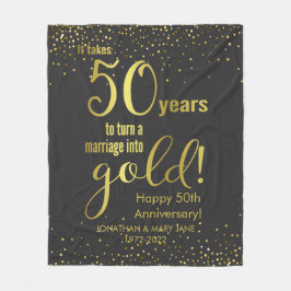 Manta Polar 50.º Aniversario del Boda de Oro