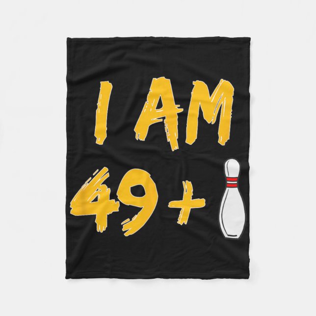 Manta Polar 50.º cumpleaños Bowling Shirt Funny Bowler Fiesta  (Anverso)