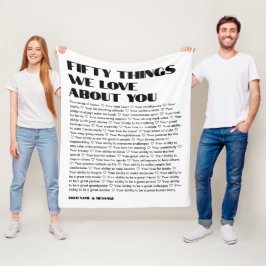 Manta Polar 50 cosas que nos encantan de tu plantilla Cumpleañ