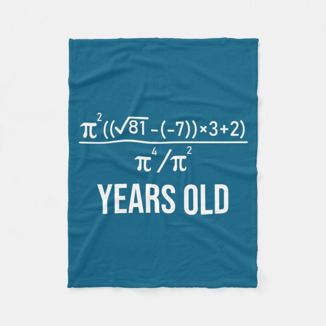 Manta Polar 50 Years Old Equation Funny 50th Birthday Math  (Anverso)
