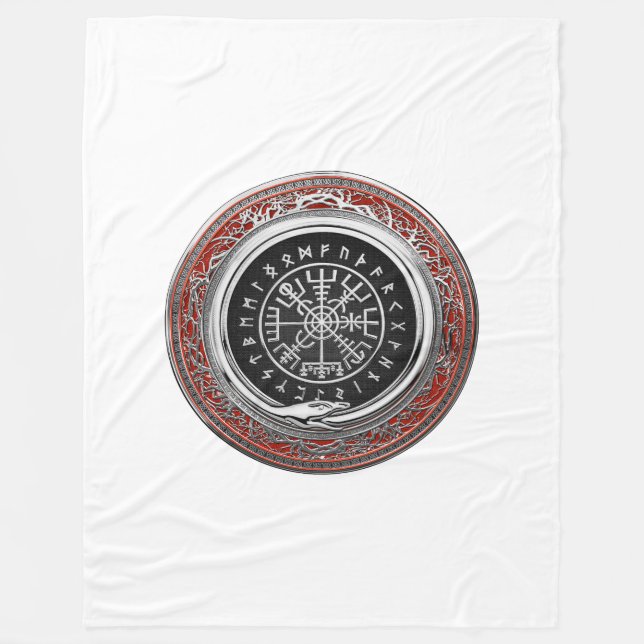Manta Polar [510] Vegvisir - Viking Silver Magic Runic Compass (Anverso)