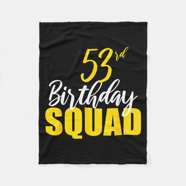 Manta Polar 53rd Happy Birthday Squad Party Bday Family Group  (Anverso)