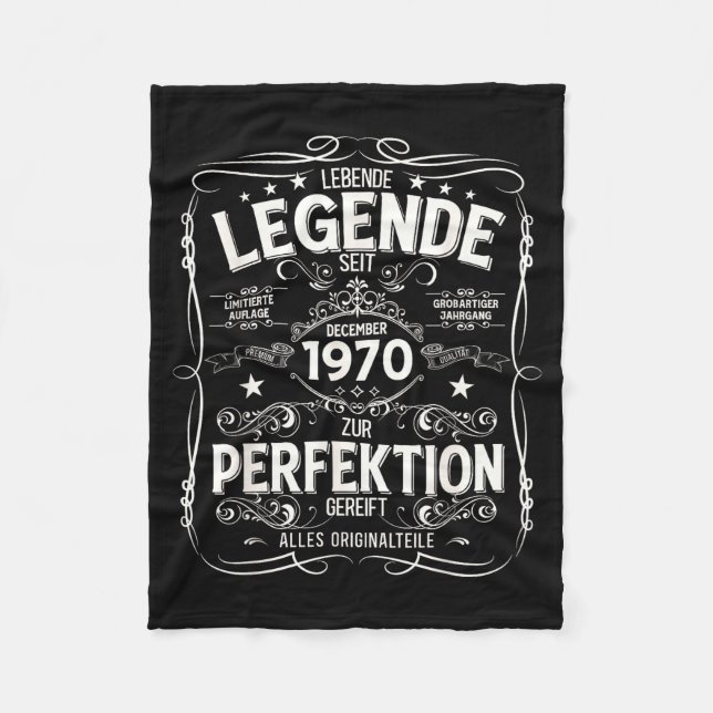 Manta Polar 55th Birthday Gift Men Women Legend December 1970  (Anverso)