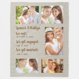 Manta Polar 5 parejas de fotos casadas